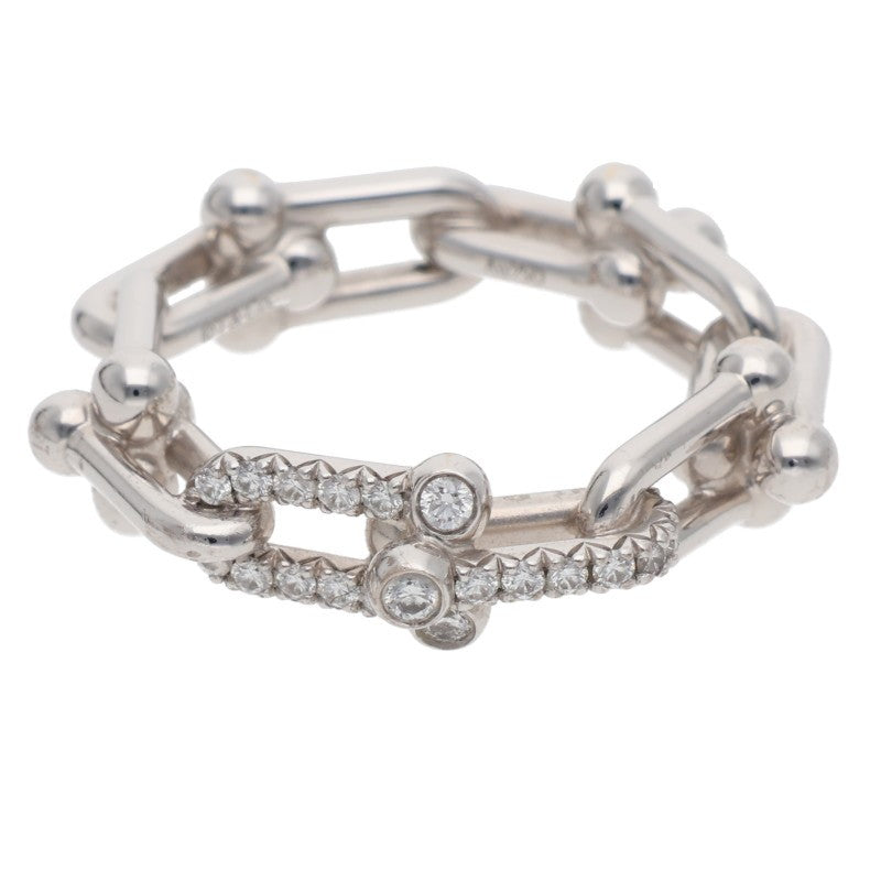 TIFFANY&Co. Hardware Small Link 18K WG Diamond Size ONE SIZE