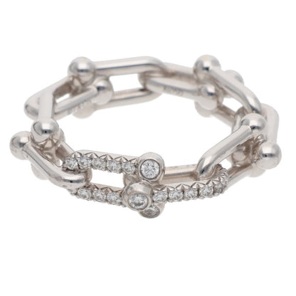 TIFFANY&Co. Hardware Small Link 18K WG Diamond Size ONE SIZE