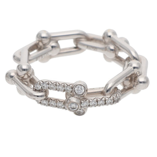 TIFFANY&Co. Hardware Small Link 18K WG Diamond Size ONE SIZE