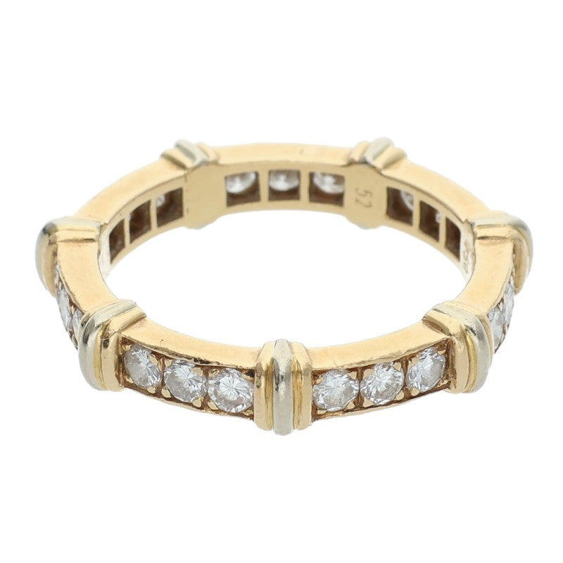 Cartier Contessa 18K YG Pave Full Diamond Ring Size ONE SIZE