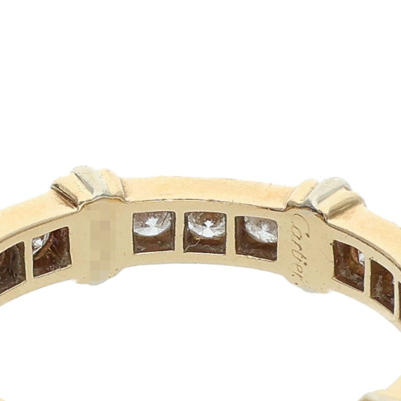 Cartier Contessa 18K YG Pave Full Diamond Ring Size ONE SIZE