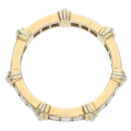 Cartier Contessa 18K YG Pave Full Diamond Ring Size ONE SIZE