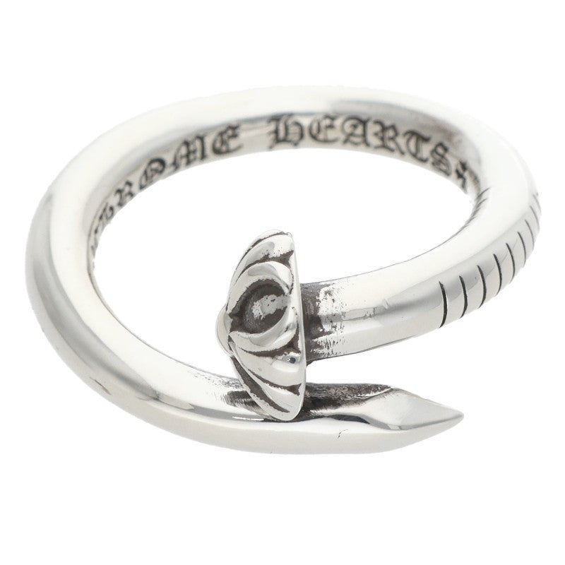 Chrome Hearts Nail Crossball Silver Ring Size ONE SIZE