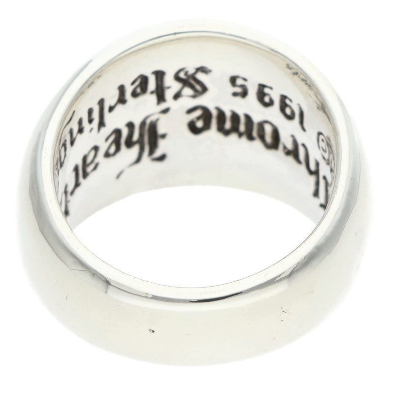 Chrome Hearts Heart In Band Silver Ring Size US 4