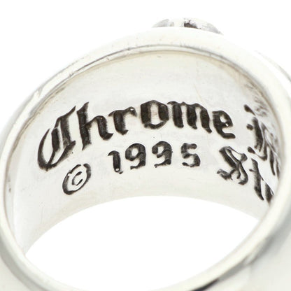 Chrome Hearts Heart In Band Silver Ring Size US 4