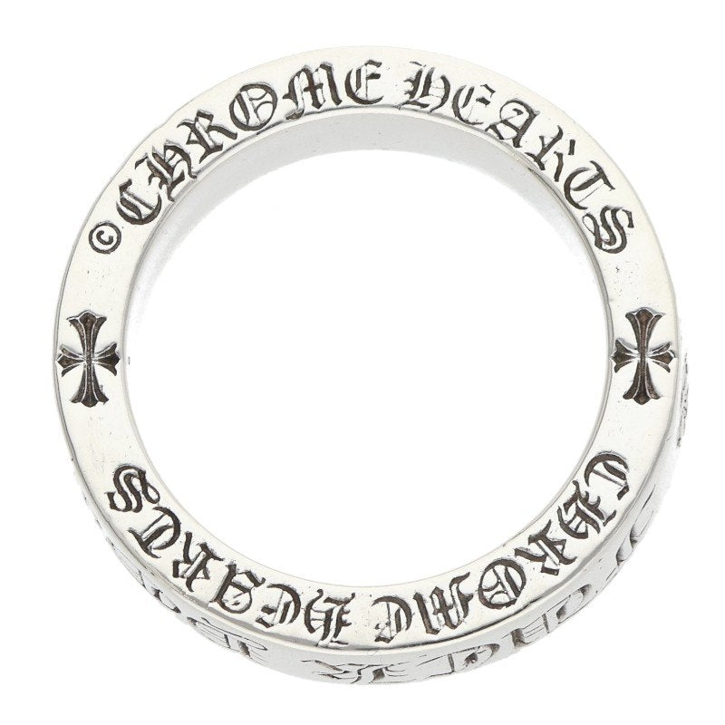 Chrome Hearts 6mm Spacer Fuck You Silver Ring Size US 8.5