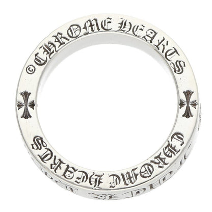 Chrome Hearts 6mm Spacer Fuck You Silver Ring Size US 8.5