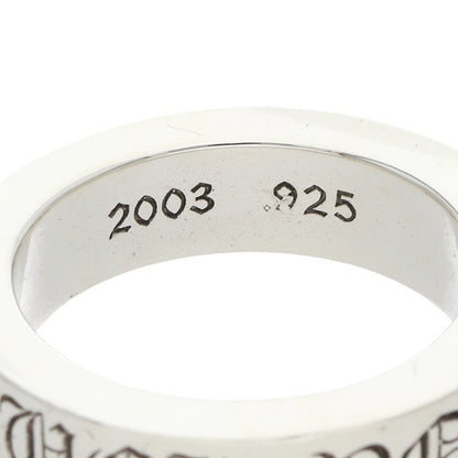 Chrome Hearts 6mm Spacer Fuck You Silver Ring Size US 8.5