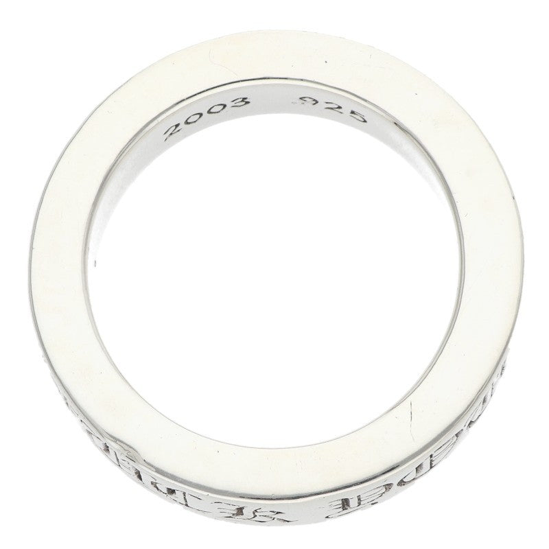 Chrome Hearts 6mm Spacer Fuck You Silver Ring Size US 8.5