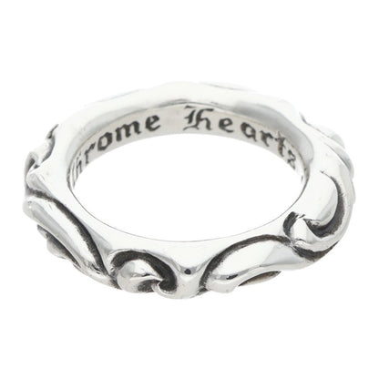 Chrome Hearts SCRL BAND Silver Ring Silver Size ONE SIZE