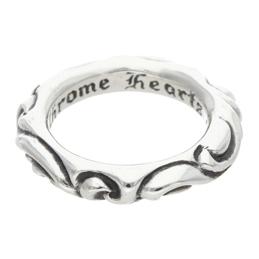 Chrome Hearts SCRL BAND Silver Ring Silver Size ONE SIZE
