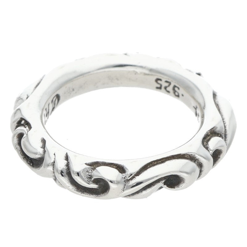 Chrome Hearts SCRL BAND Silver Ring Silver Size ONE SIZE