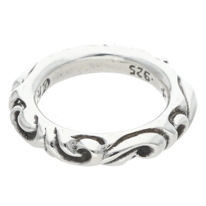 Chrome Hearts SCRL BAND Silver Ring Silver Size ONE SIZE
