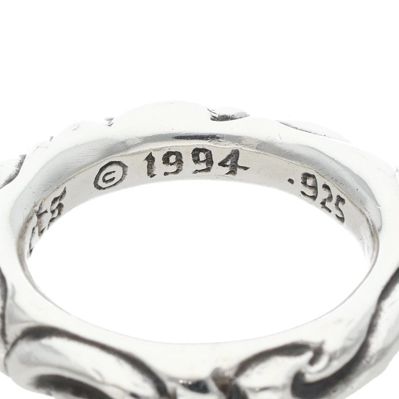Chrome Hearts SCRL BAND Silver Ring Silver Size ONE SIZE
