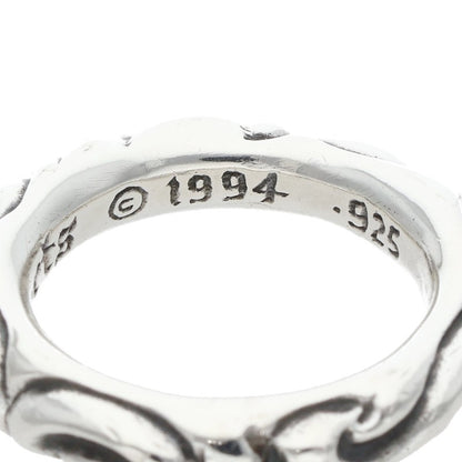 Chrome Hearts SCRL BAND Silver Ring Silver Size ONE SIZE