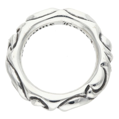 Chrome Hearts SCRL BAND Silver Ring Silver Size ONE SIZE