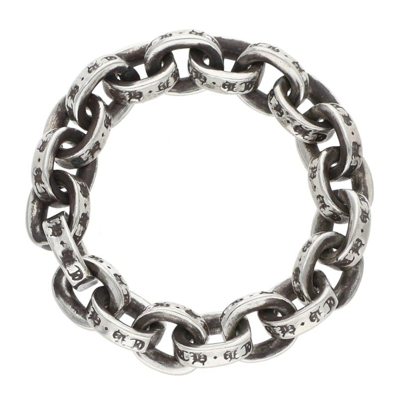 Chrome Hearts Paper Chain Silver Ring Size ONE SIZE
