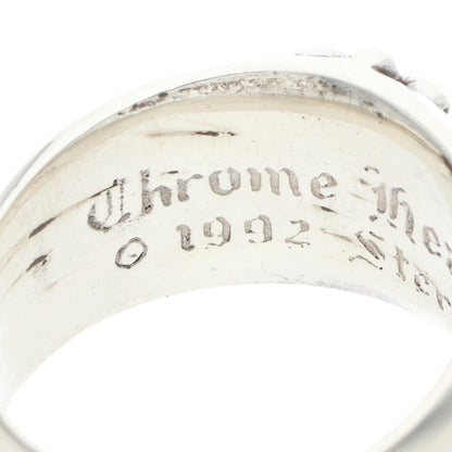 Chrome Hearts FLRL CRS Silver Ring Size ONE SIZE