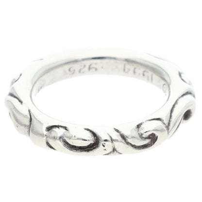 Chrome Hearts SCRL BAND Silver Ring Size ONE SIZE