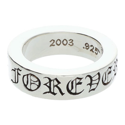 Chrome Hearts 6mm Spacer Forever Silver Ring Size US 4.5