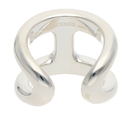 HERMES Osmose GM Silver Ring Size ONE SIZE