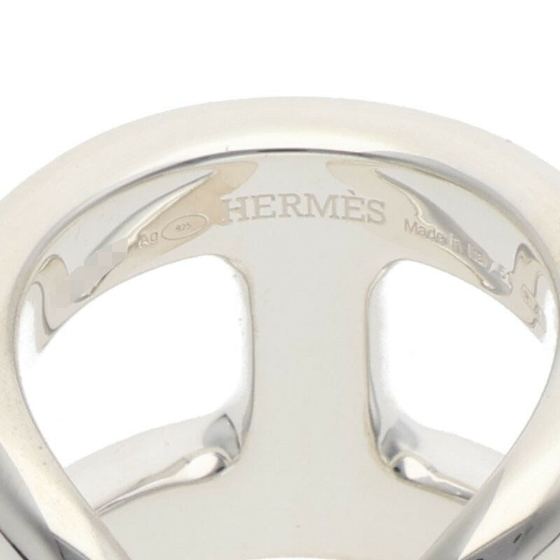 HERMES Osmose GM Silver Ring Size ONE SIZE