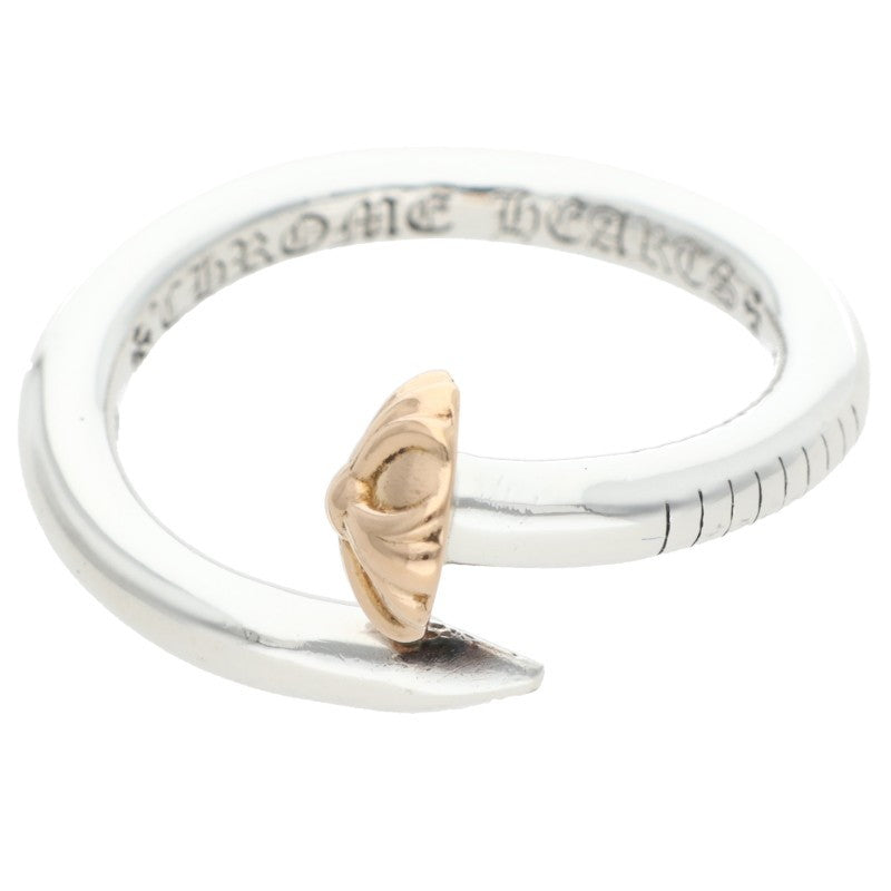 Chrome Hearts Nail Crossball Silver/Gold Ring Size ONE SIZE
