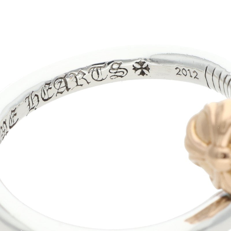 Chrome Hearts Nail Crossball Silver/Gold Ring Size ONE SIZE