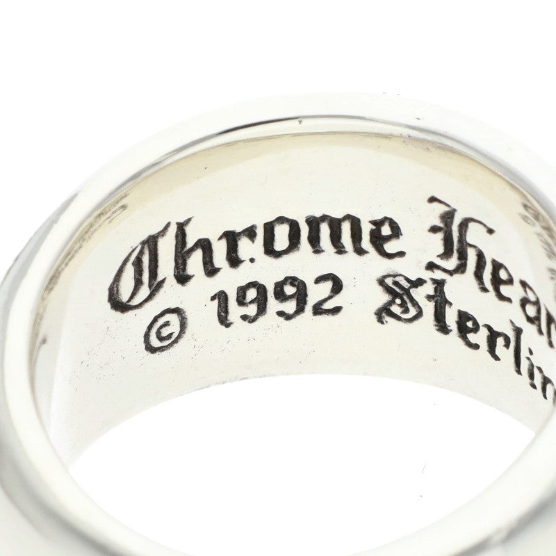 Chrome Hearts SEAL STAMP Sterling Silver Ring Size ONE SIZE