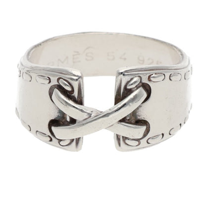 HERMES Mexico Silver Ring Size ONE SIZE