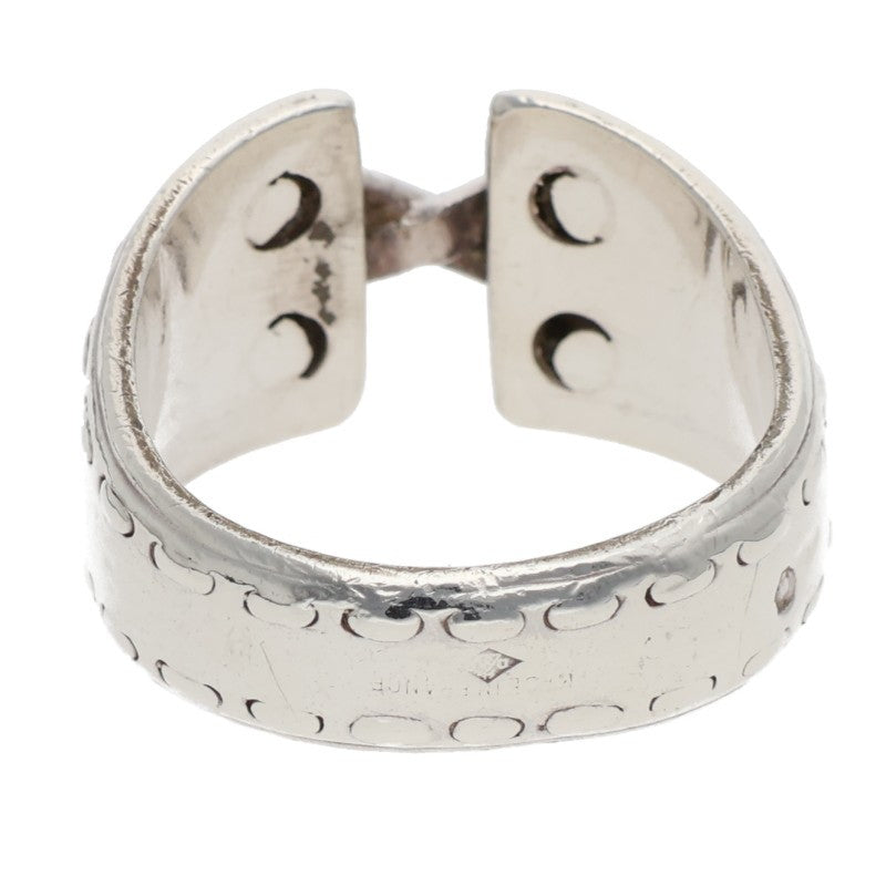 HERMES Mexico Silver Ring Size ONE SIZE