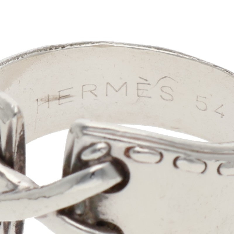 HERMES Mexico Silver Ring Size ONE SIZE