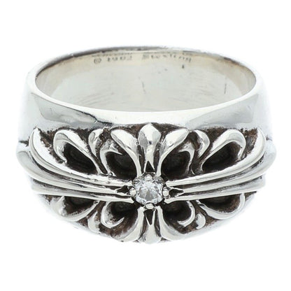 Chrome Hearts Floral Cross 1-Diamond Ring Size ONE SIZE