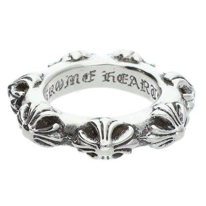 Chrome Hearts Cross Band Silver Ring 925 Size ONE SIZE