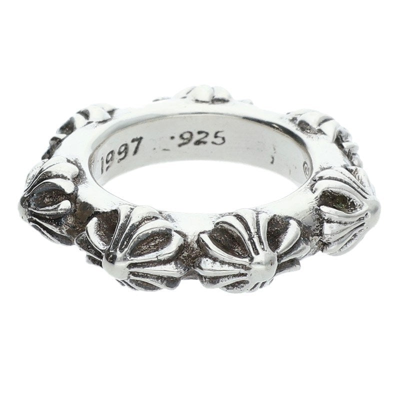 Chrome Hearts Cross Band Silver Ring 925 Size ONE SIZE