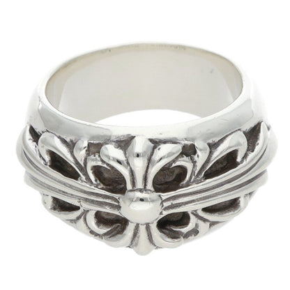 Chrome Hearts FLRL CRS Floral Cross Ring Size ONE Silver