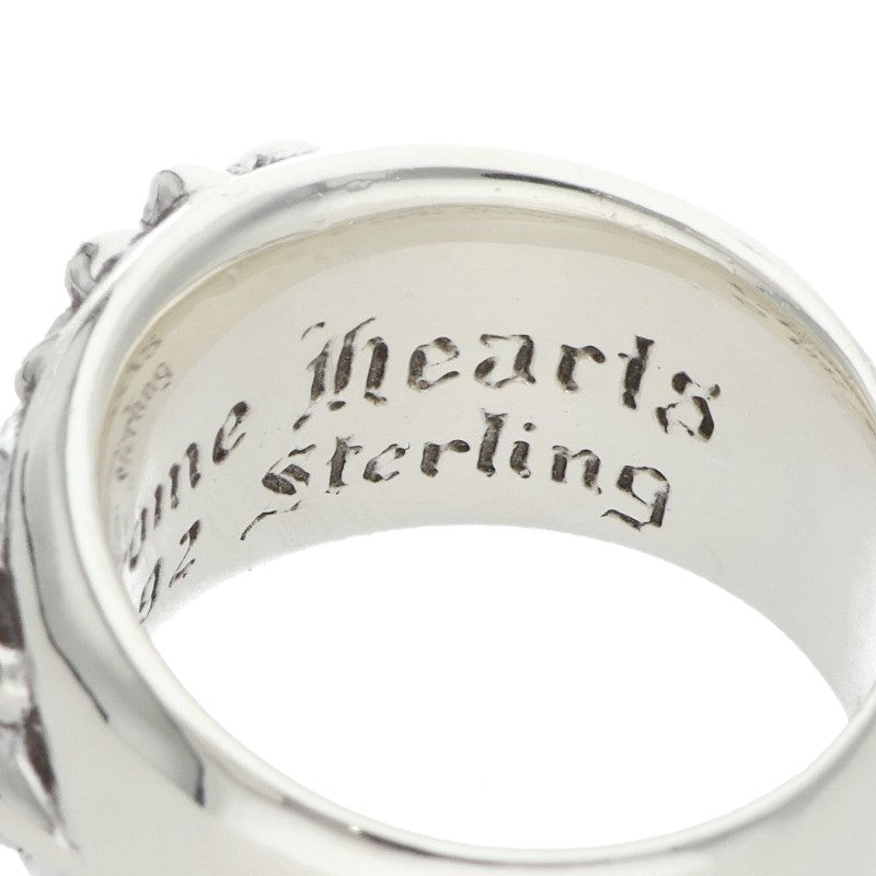 Chrome Hearts FLRL CRS Floral Cross Ring Size ONE Silver