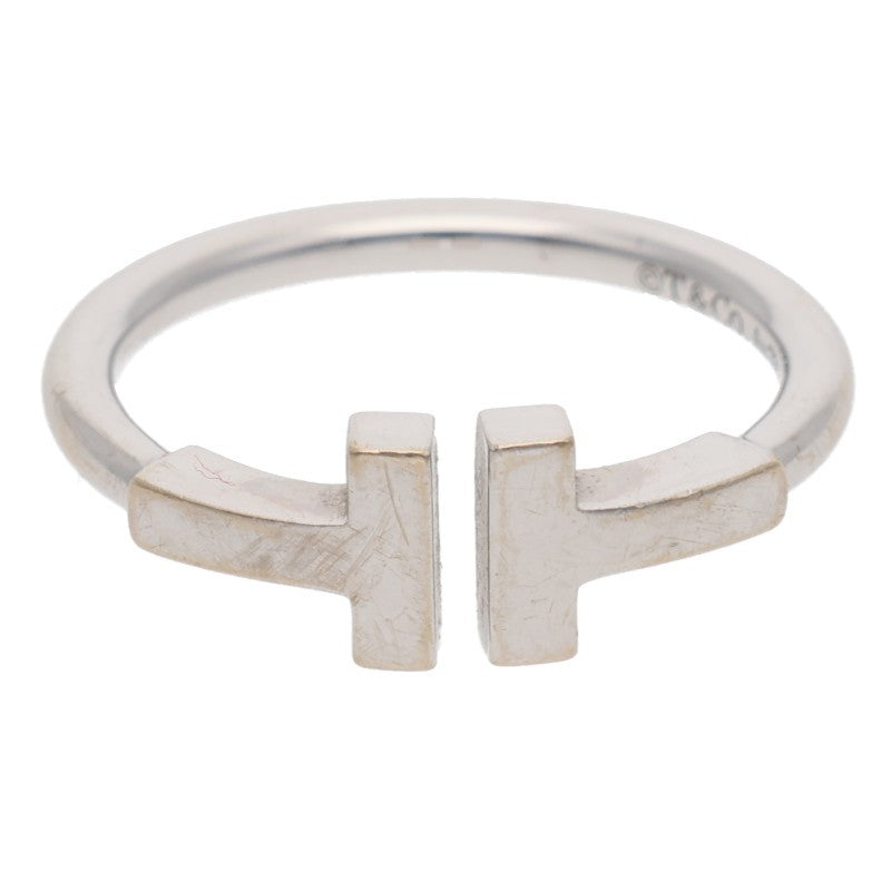 TIFFANY&Co. T Wire K18WG Ring Size ONE SIZE