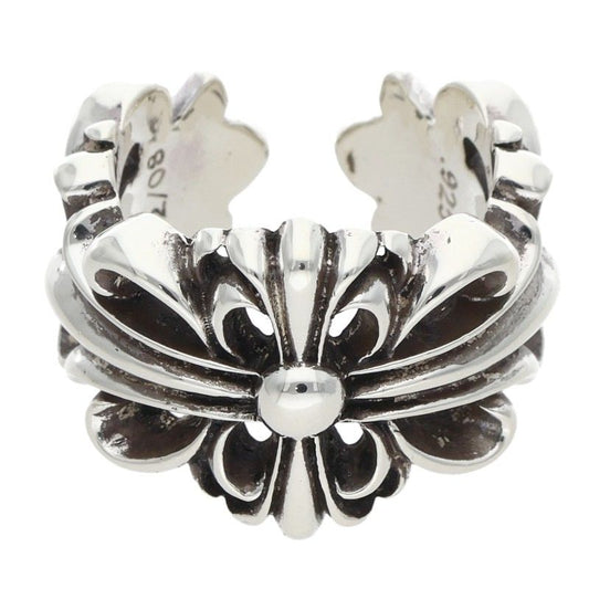 Chrome Hearts Double Floral Cross 925 Silver Size ONE SIZE