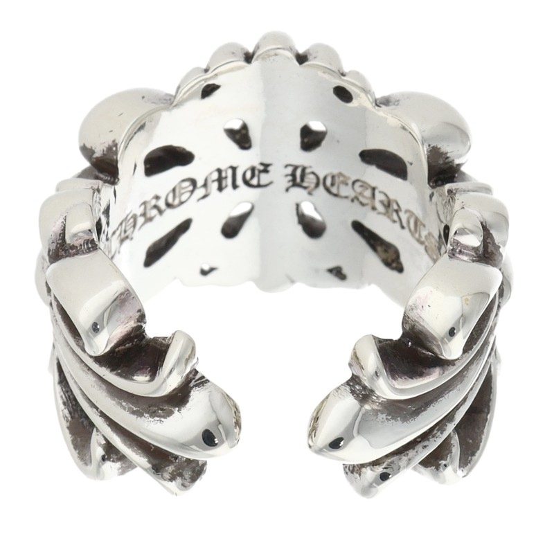 Chrome Hearts Double Floral Cross 925 Silver Size ONE SIZE