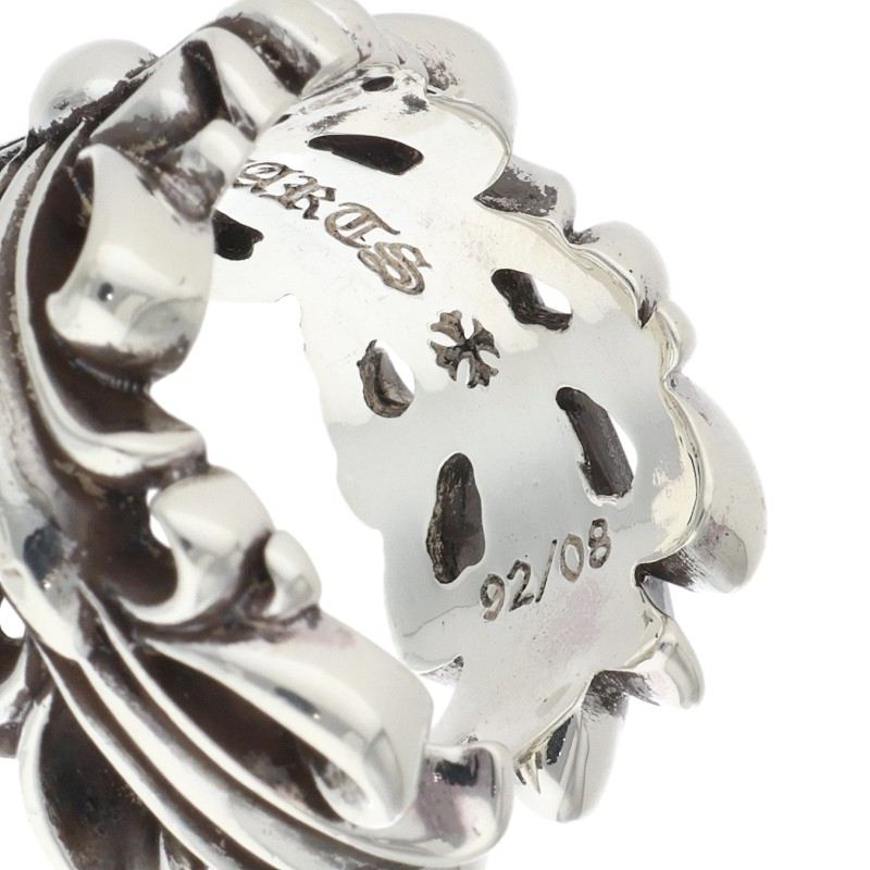 Chrome Hearts Double Floral Cross 925 Silver Size ONE SIZE
