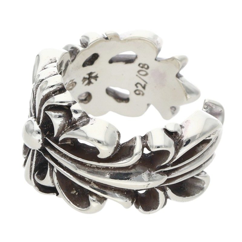 Chrome Hearts Double Floral Cross 925 Silver Size ONE SIZE