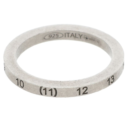 Maison Margiela Numbering Logo Slim Silver Ring Size 7.5