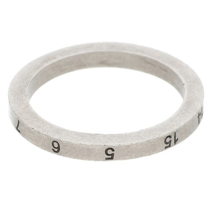 Maison Margiela Numbering Logo Slim Silver Ring Size 7.5