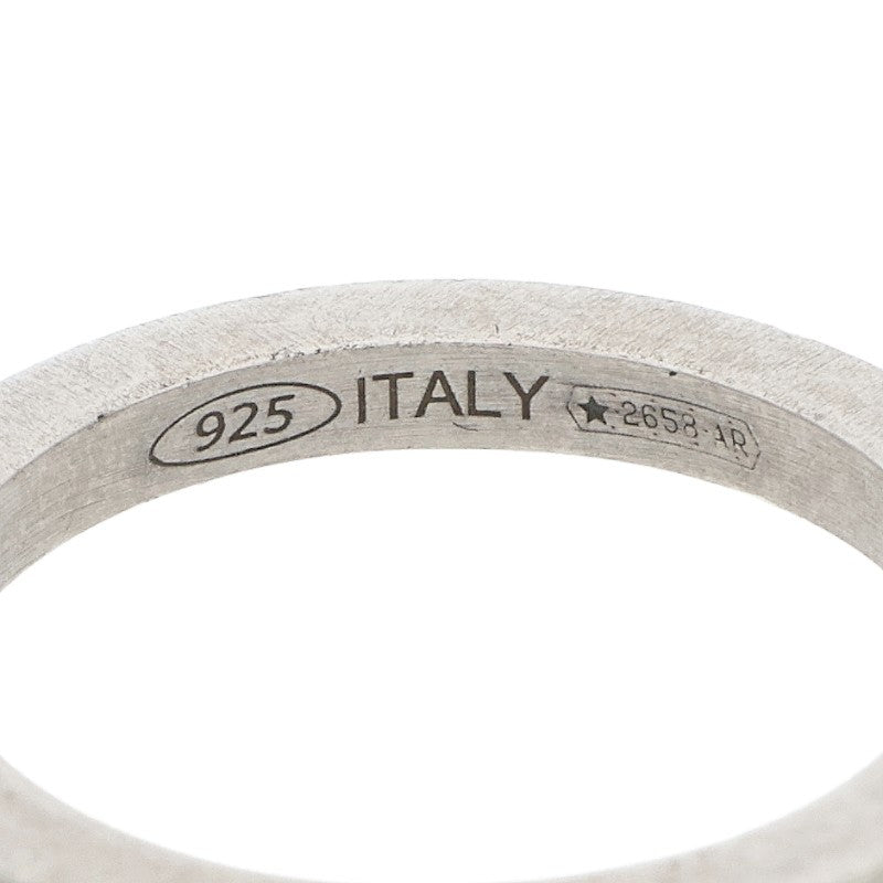 Maison Margiela Numbering Logo Slim Silver Ring Size 7.5
