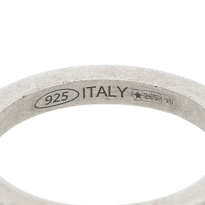 Maison Margiela Numbering Logo Slim Silver Ring Size 7.5