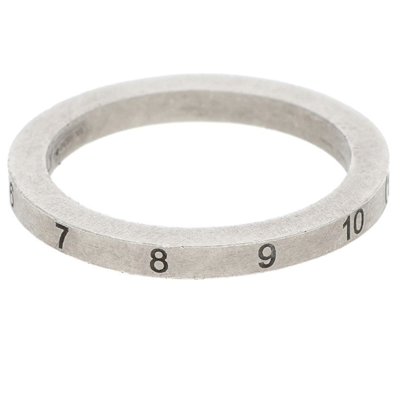 Maison Margiela Numbering Logo Slim Silver Ring Size 7.5