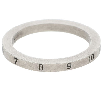 Maison Margiela Numbering Logo Slim Silver Ring Size 7.5