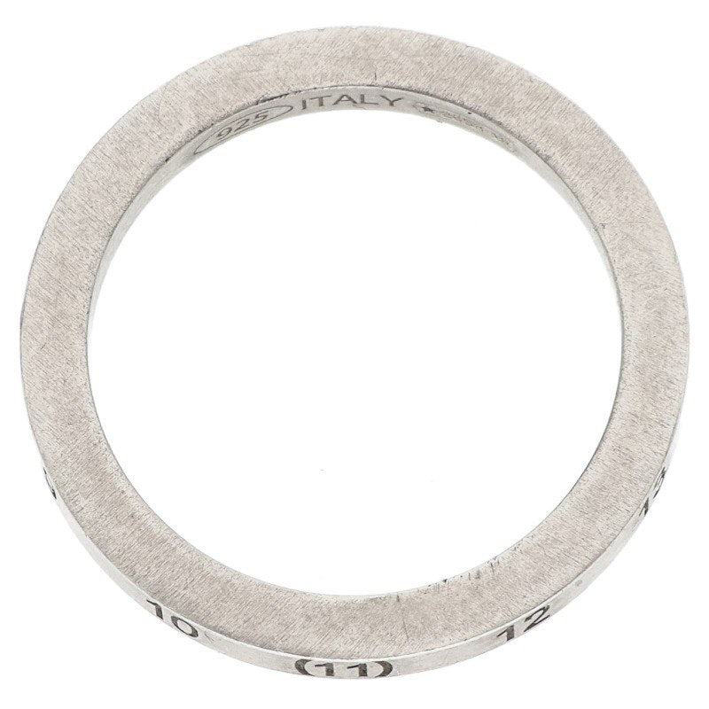 Maison Margiela Numbering Logo Slim Silver Ring Size 7.5