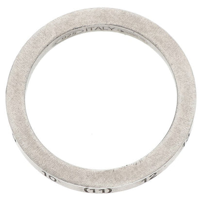 Maison Margiela Numbering Logo Slim Silver Ring Size 7.5